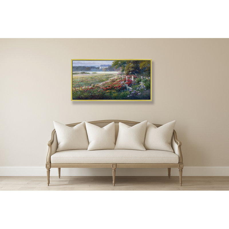 Field Of Stillness Print, 38" H x 74" W, Gold