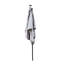 Parasol de patio rectangulaire - 10 pi x 6,5 pi À énergie solaire. Auvent. Manivelle et bouton-poussoir inclinable. 26 lumières. Mât noir. Gris moyen Matériau de l'auvent à DEL près de la piscine. À énergie solaire. Espace piscine-121047132