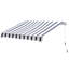 Dakota Fields 250cm W x 200cm D Polyester Cover Retractable Patio Awning-41427784-15973127