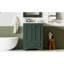 Meuble-lavabo autoportant moderne 24 po avec lavabo en céramique et poignées argentées-1854667995
