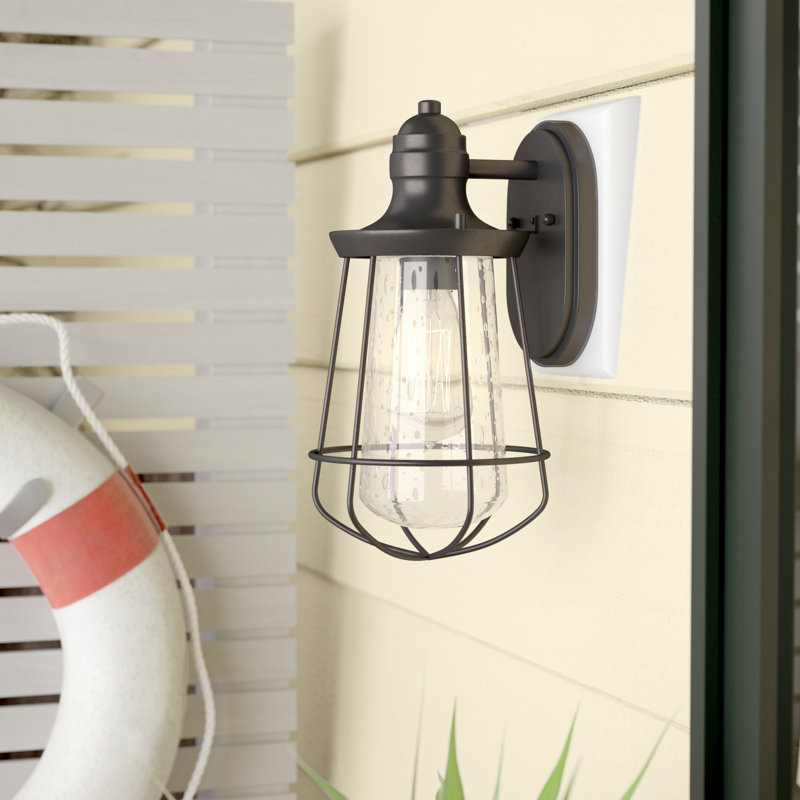 Lanterne murale d'extérieur Edelina, H 17,5 po x l 9,5 po x P 10 po