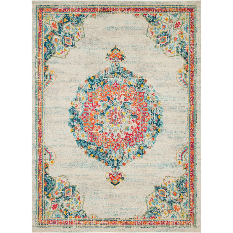 Galyean Abstract Indoor Rug, Rectangle 5'3" x 7'9"