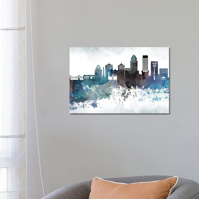 Louisville Bluish Skylines - Wrapped Canvas Painting, 66.04 cm H x 45.72 cm W x 1.91 cm D