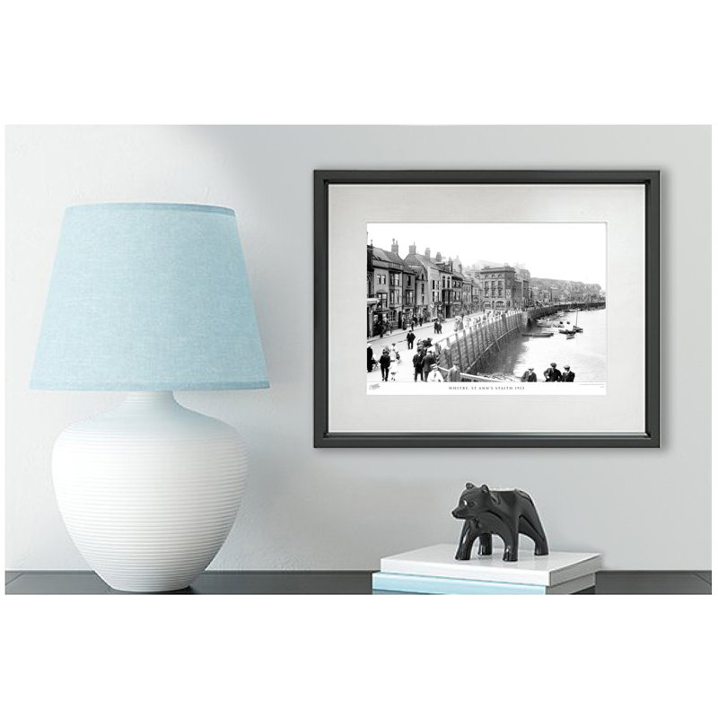 Whitby, St Ann's Staith 1913 by Francis Frith - Single Picture Frame Print, 28cm H x 36cm W x 2.3cm D