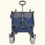 Chariot pliant multifonctionnel avec chariot pivotant et poussoir avec poignée rotative et pneus de plage de 9 po x 4 po pour le camping et la plage - capacité de charge très élevée de 300 l XL pour une charge de 480 lb pour le transport d'épicerie et l'utilisation à l'extérieur