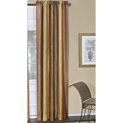Panneau de rideau simple semi-diaphane avec passe-tringle