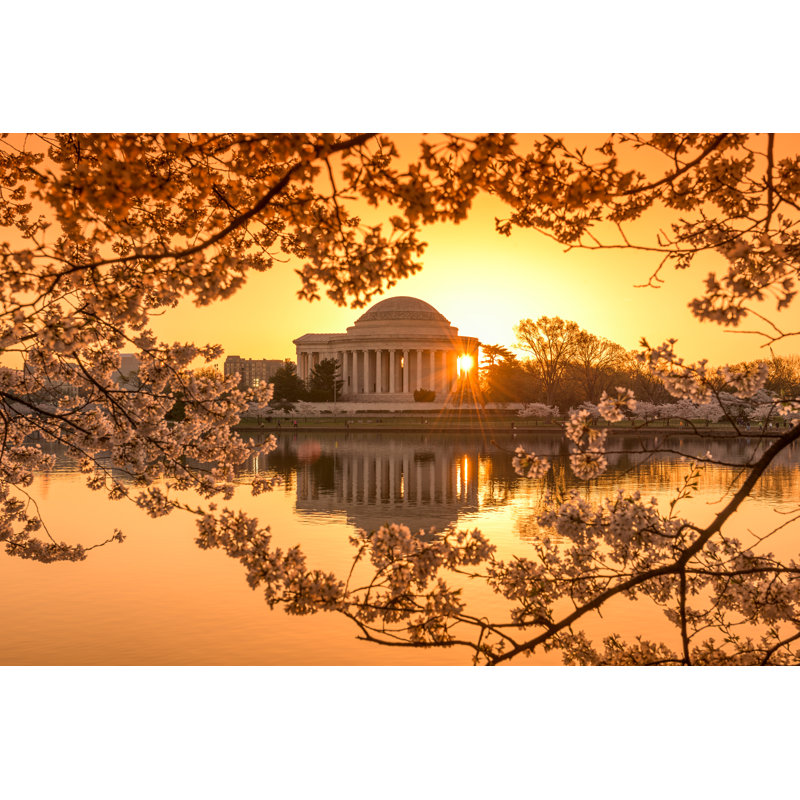 Washington DC - Illustration sans cadre sur toile, H 8 po x l 12 po
