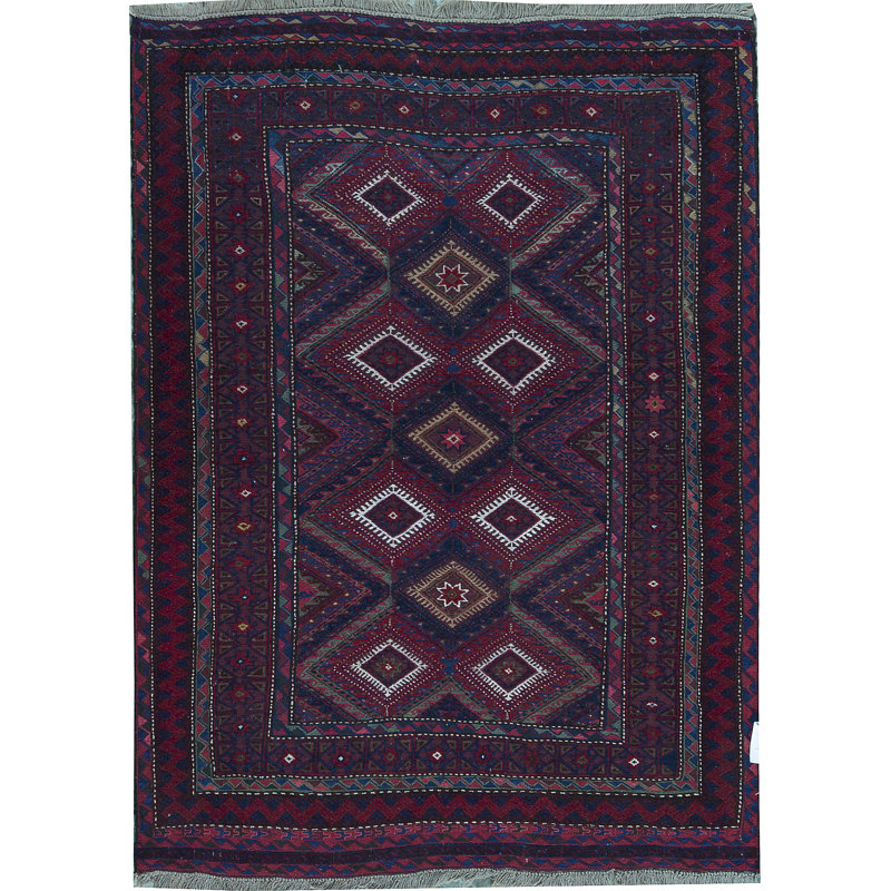 Afghan One-of-a-Kind 4'9" X 6'5" Area Rug