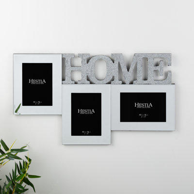 Silver Glass Picture Frame - Set of 3