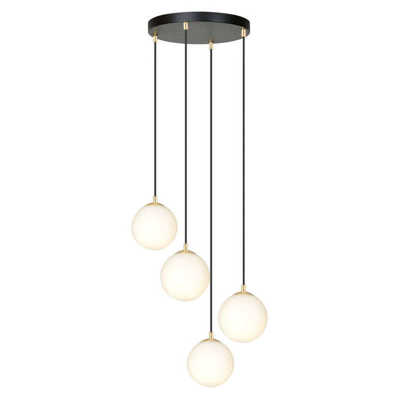 Pawel 4 - Light Cluster Pendant, Black