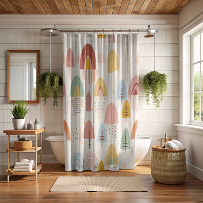 Rideau de douche Boho Neutrals - Premium