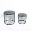 Ensemble de 2 tables d'appoint de patio avec tables solaires