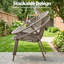 Ensemble de mobilier de patio, ensemble de conversation 3 pièces en résine tressée avec table et 2 chaises en résine, ensemble de conversation pour le jardin-139924495