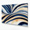 Toile horizontale rayée crème et beige marine