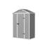 Remise de jardin 5 po x 3 pi en résine de grain de bois gris avec portes verrouillables-132758526