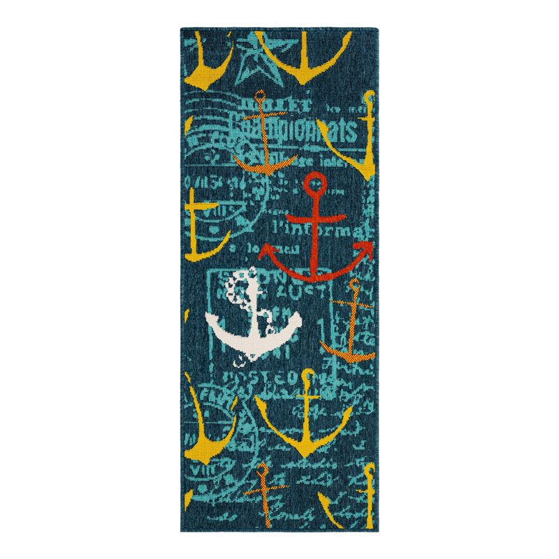 Angelys Indoor/Outdoor Area Rug, Runner 2' x 5'1"