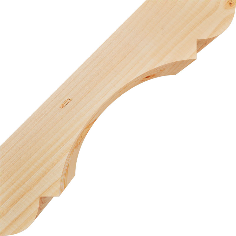 Attelle de genou olympique, Sapin de Douglas, H 16 po x l 5,5 po x P 16 po, Attelle lisse