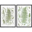 «Herbal Silhouettes Botanical Modern Art», œuvre d'art murale 2 pièces-98109737-98109738