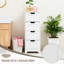 Armoire de rangement autoportante 4 tiroirs blanc