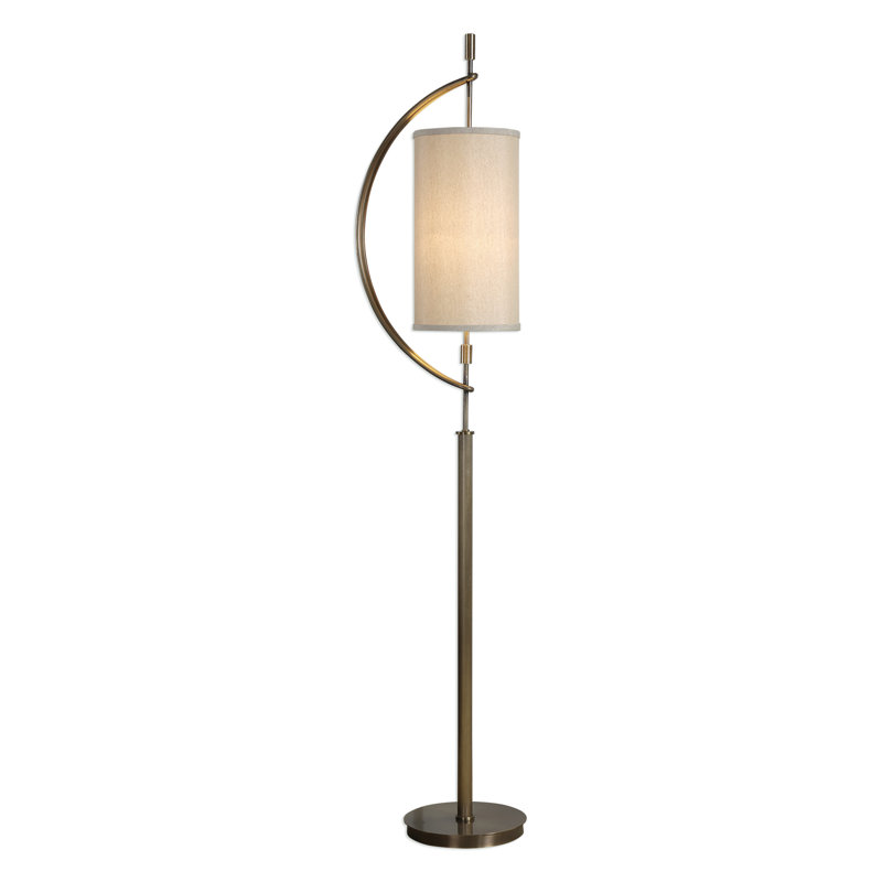 Nichol 66'' Antique Brass Traditional Floor Lamp