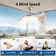 42" 4- Blade 2 Layer Design Modern LED Retractable Ceiling Fan With Remote Control And Lights