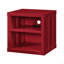 Table de chevet à finition rouge avec USB-118033258