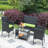 4 Pc Rattan Patio Furniture Set, Outdoor Patio Cushioned Seat Wicker Sofa-303674717