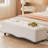 Treda Linen Upholstered Storage Bench-1021651213