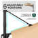 129'' X 105'' Rectangular Outdoor Solar Led Cantilever Patio Umbrella, Counter Weights Included