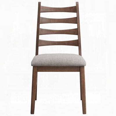 Chaise rembourrée à structure en bois