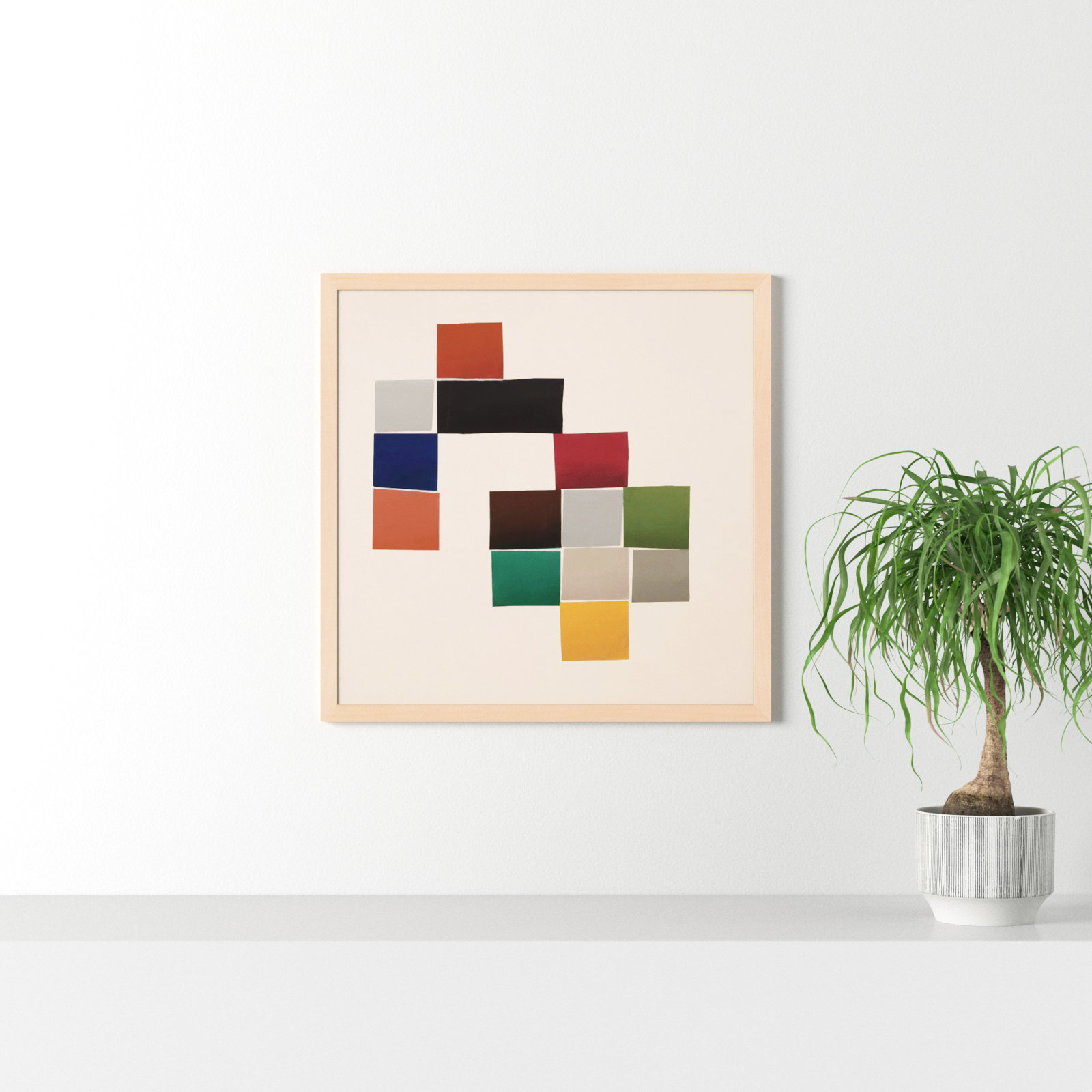Jewels 3 by Lee Lessem, 30" W x 30" H, Maple Framed
