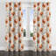 Rideaux Boho pour la chambre à coucher - Rideau à œillets rouge Terra Bloom - 1 panneau-1558260594-1558260599