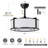19'' Modern Ceiling Fan With Light-1262833568