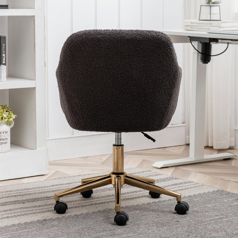 Akeelah Faux Fur Office Chair