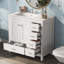 Meuble-lavabo blanc 36 po avec lavabo en céramique 36 po