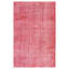 Tapis rouge foncé à transition de couleur 5 pi 3 po x 7 pi 6 po