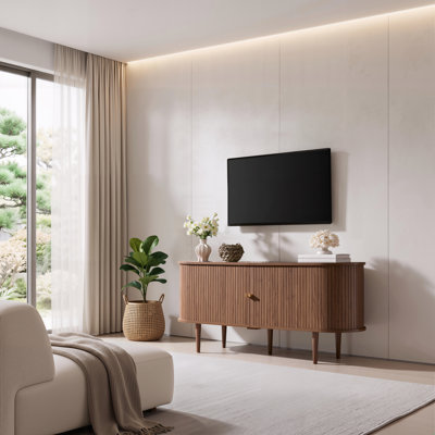Baheerah TV Stand with Tambour Doors