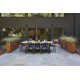 Aundraya 70.8'' Extendable Fliptop Outdoor Dining Table