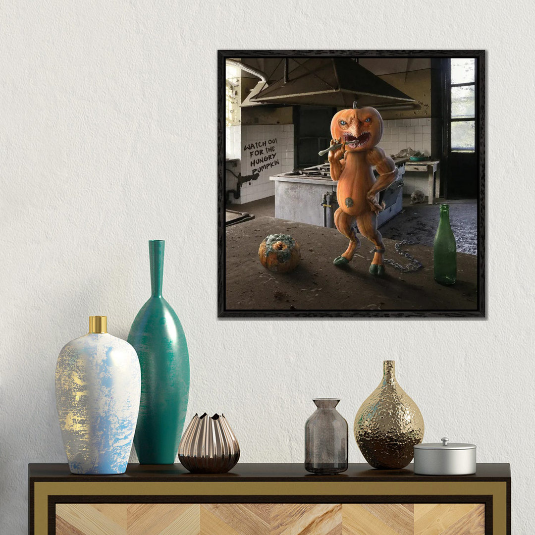 Tiny Kitchen Monster: Kürbis von Spielsinn Design - Gallery-Wrapped Canvas Giclée on Canvas