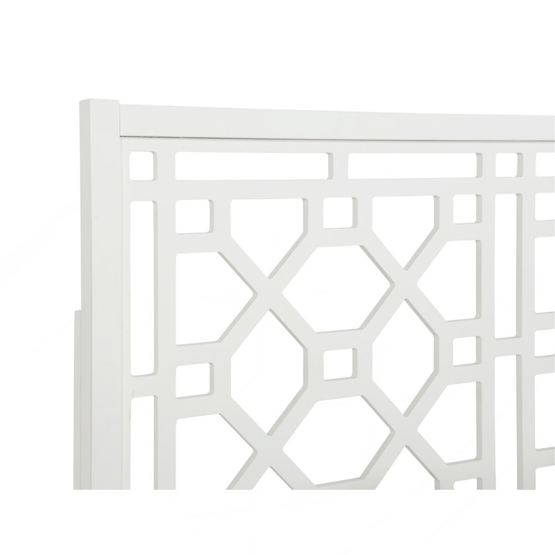 Tabor Chippendale White Headboard - Queen/Full, Full / Queen