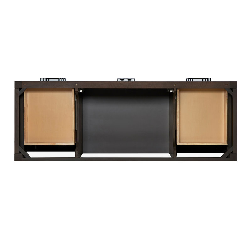 Cambridge 61'' W Single Vanity, Oval, Brown Oak