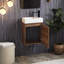 Ensemble de meuble-lavabo mural simple 18 po avec plateau Reyce