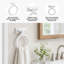 Porte-serviette mural en bois blanc Dalton