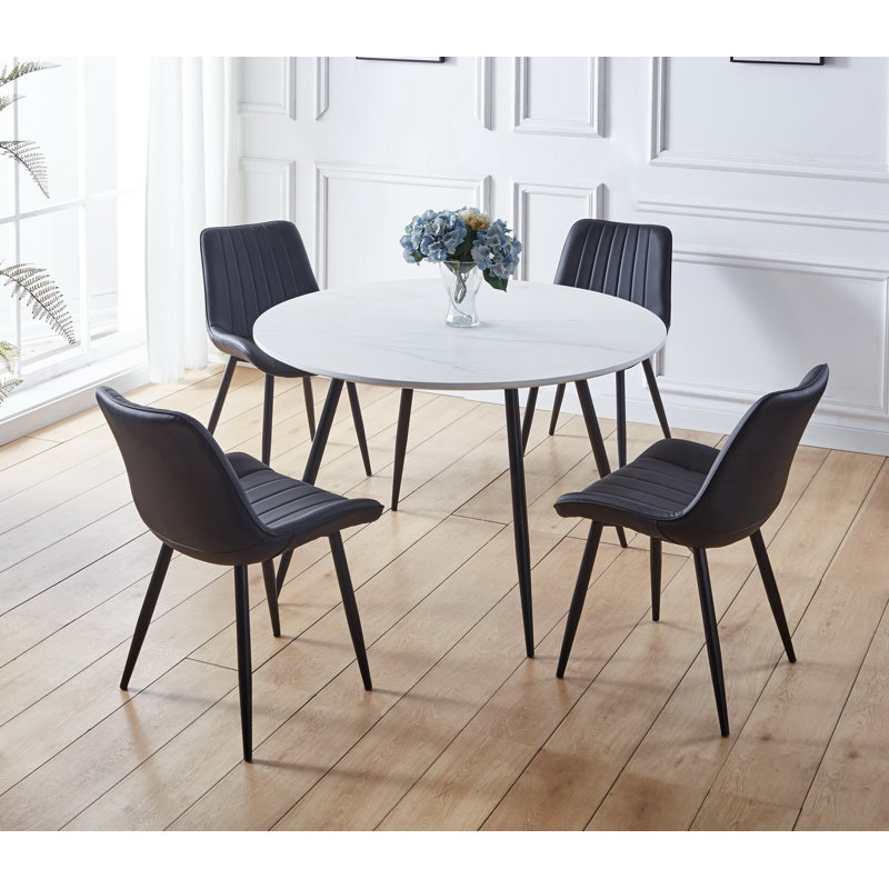 Mose 4 - Person Dining Set, White