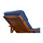 Méridienne d'extérieur réglable de 77,5 po U_Style - Structure en bois d'acacia avec coussins-452857240