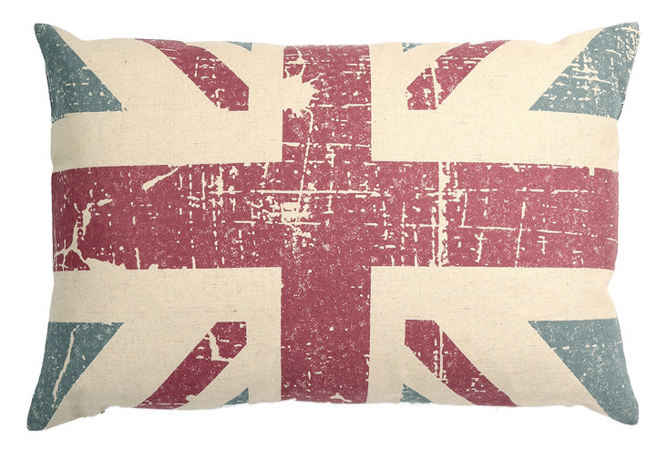 Flag Feather Throw Pillow, Polyester/Polyfill
