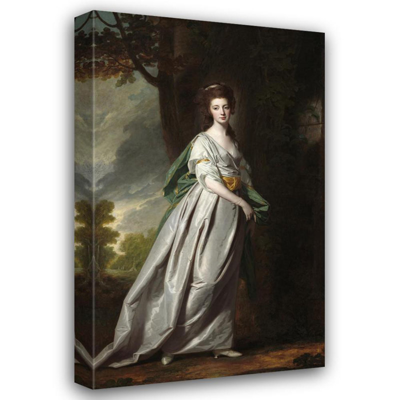 "Mme Thomas Scott Jackson" par George Romney - Art mural sur toile tendue avec châssis, H 24 po x l 17 po