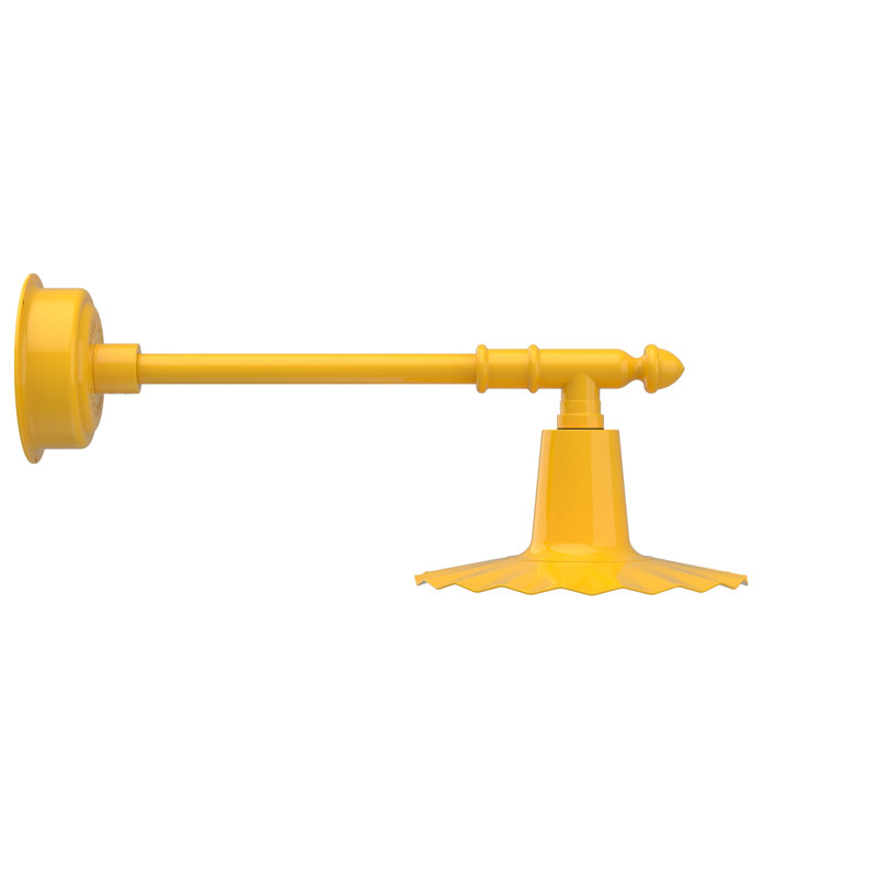 Iris LED Wall Light, 7.5" H x 12" W x 12" D, Yellow