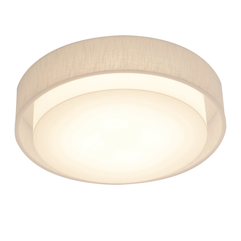 Killead Flush Mount, Linen White