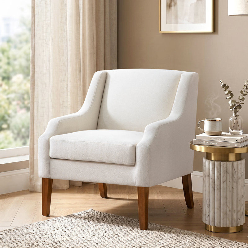 Ensemble de 2 fauteuils rembourrés, Beige
